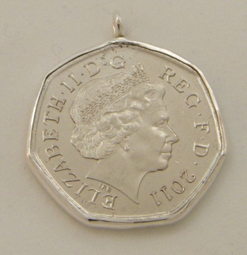 50p coin mount