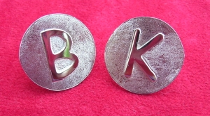 Golf markers with initials
