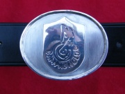 Belt with Campagnolo buckle