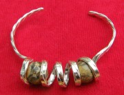 Rhyolite ball bracelet