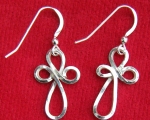 looped earrings - square section