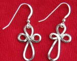 looped earrings - square section