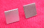 Textured rectangular earrings