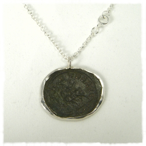 Roman coin pendant