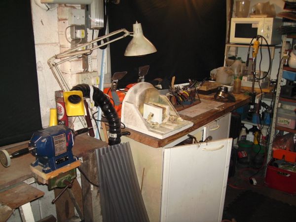 John Huddleston's workshop