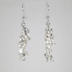 Silver fused earrings - original