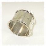 Round sterling silver napkin ring