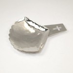 Sterling silver baptism shell