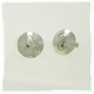 Silver 42 cufflinks