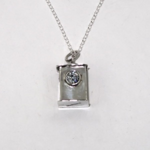 Silver lantern pendant