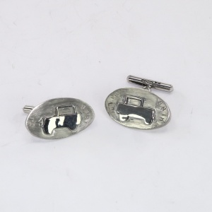 Silver landrover earrings