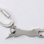 SIlver panther keyring keyfob