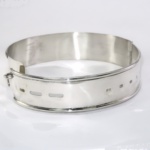 Silver dog collar hallmark side