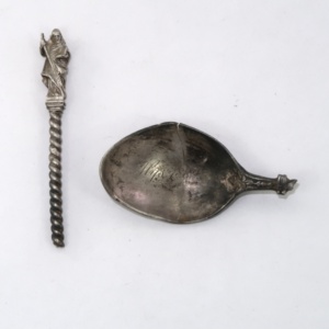 Apostle spoon before repair