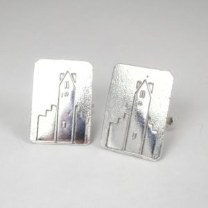 Radley Clock Tower silver cufflinks 2015