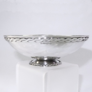 FIne silver bowl for silver wedding present