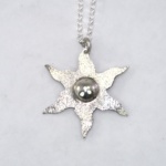 Silver estoile pendant - sparkly