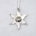 Silver estoile pendant - sparkly