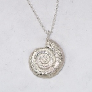 Medium solid ammonite pendant