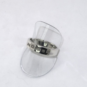 SIlver ring with external hallmarks