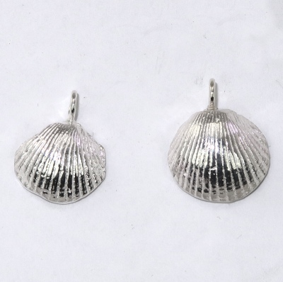 Silver shell pendants