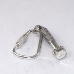 Silver bolt keyring