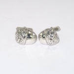 Silver acorn cufflinks