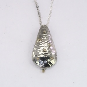 Silver teardrop locket