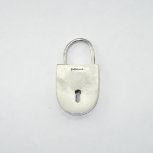 Silver padlock reverse