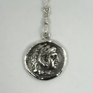 Silver roman coin mount