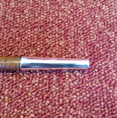 Silver swagger stick tip
