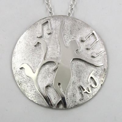 Silver pendant using customer's image