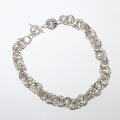 SIlver 'wiggly' chain bracelet
