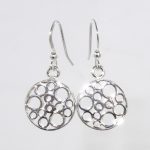 Tube based silver earrings