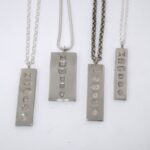A selection of silver ingots with the Platinum Jubilee mark