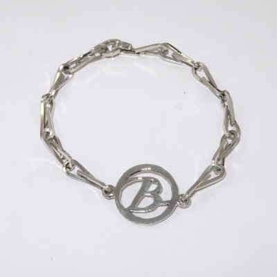 'B' initial bracelet