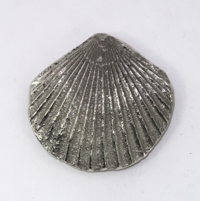 Solid silver Pseudopecten acuticosta