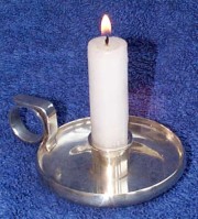 Smaller version of wee willie winky candlestick