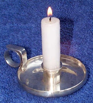 Small wee willie winky candlestick